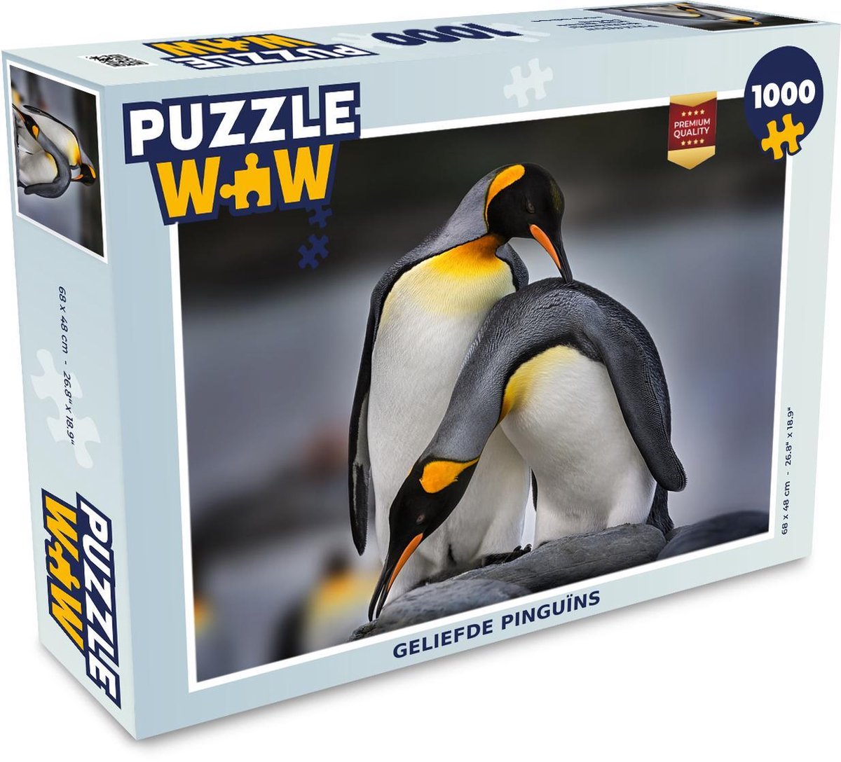 Afbeelding van product PuzzleWow  Puzzel Geliefde pinguïns - Legpuzzel - Puzzel 1000 stukjes volwassenen