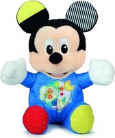 knuffel met muziek en licht Mickey Mouse blauw