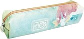 etui Eenhoorn 20 x 4,5 cm polyester/synthetisch groen