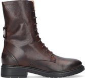 Shabbies 184020121 Veterboots - Laarzen Met Veters - Dames - Bruin - Maat 40