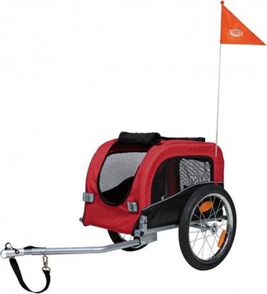 Trixie Hondenfietskar Zwart / Rood - 60X53X60 CM
