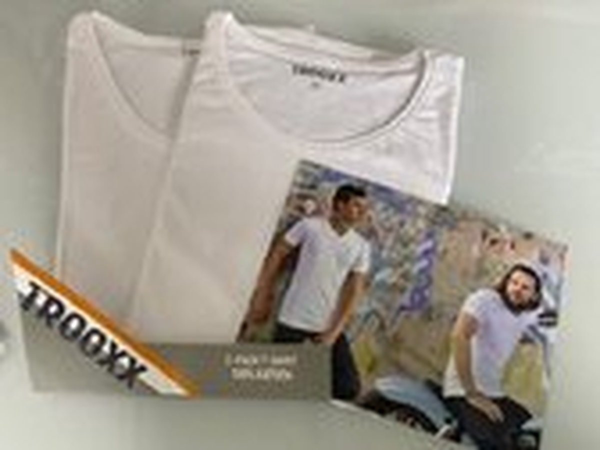 Trooxx T-shirt 2-Pack - Round Neck - White -XL