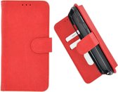 Pearlycase Hoes Wallet Book Case Rood voor Oneplus 7