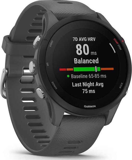 Garmin Forerunner 255 - Sporthorloge met GPS - Geschikt voor hardlopen - 46mm - Slate Grey - Garmin