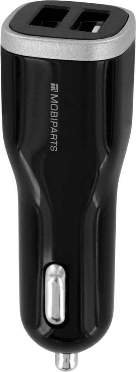 Mobiparts Quick Charge Car Charger Dual USB 5A - Zwart