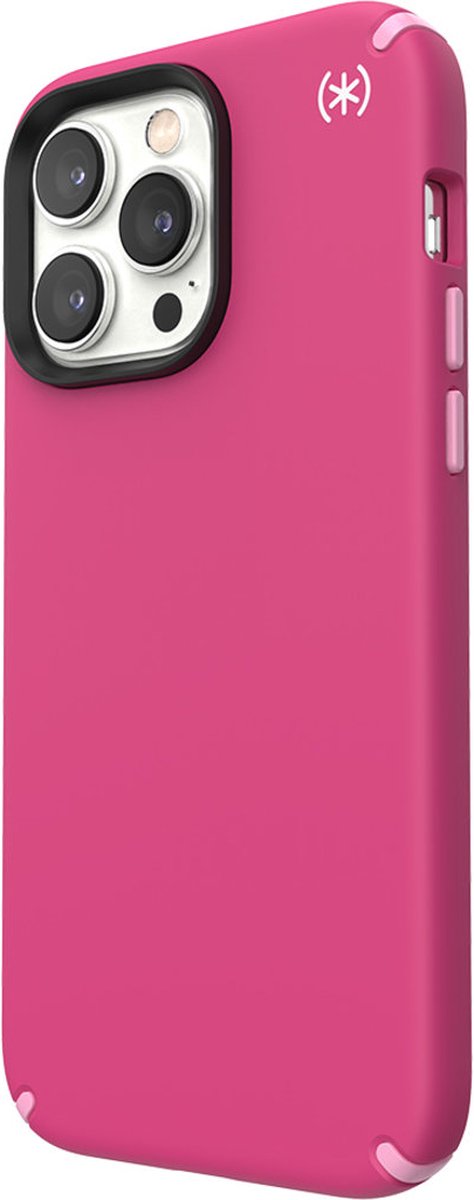 Speck hoesje geschikt voor Apple iPhone 14 Pro Max - Slank - MagSafe - Ultieme Bescherming - Luxe Soft-touch Afwerking - Valbescherming gecertificeerd tot 4 meter - Microban Antibacterieel - Presidio2 Pro lijn -Roze