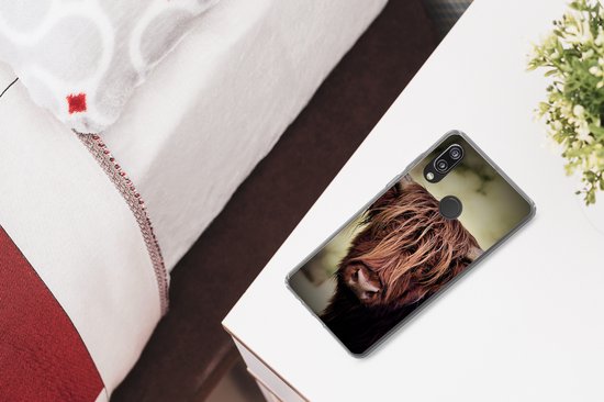 Convient pour coque Huawei P20 Lite (2020) - Highlander écossais - Lumière - Portrait - Nature - Coque de téléphone en Siliconen