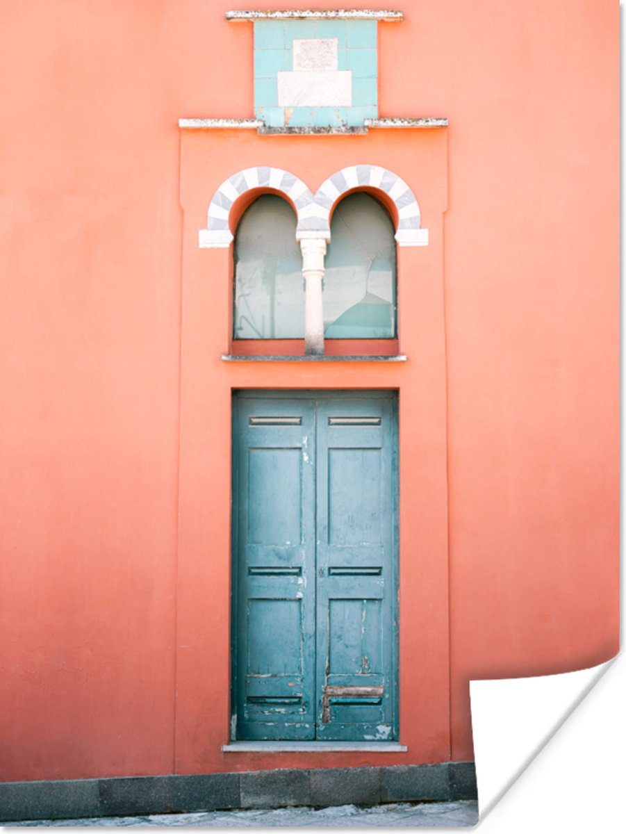 Deur - Blauw - Architectuur - Rood
