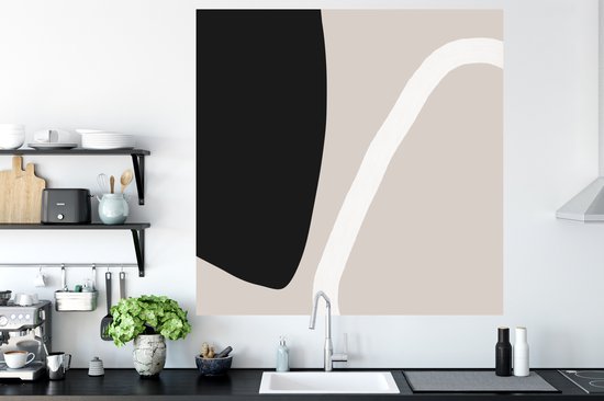 Stickers Stickers muraux - Pastel - Minimalisme - Formes - 120x120 cm - Feuille adhésive XXL