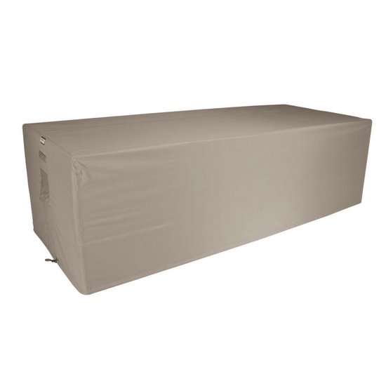 steek Silicium Nevelig Tuintafelhoes RT240 - 240 x 100 x 75 cm - Taupe | bol.com