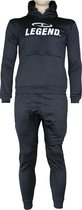 Joggingpak met Hoodie Kids/Volwassenen Zwart SlimFit Polyester  L