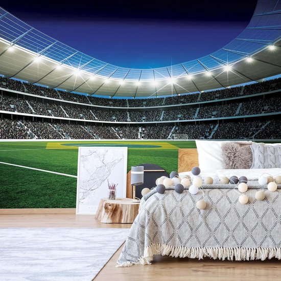 Papier peint Stade de football | XXL - 312 cm x 219 cm | Polaire 130g / m2