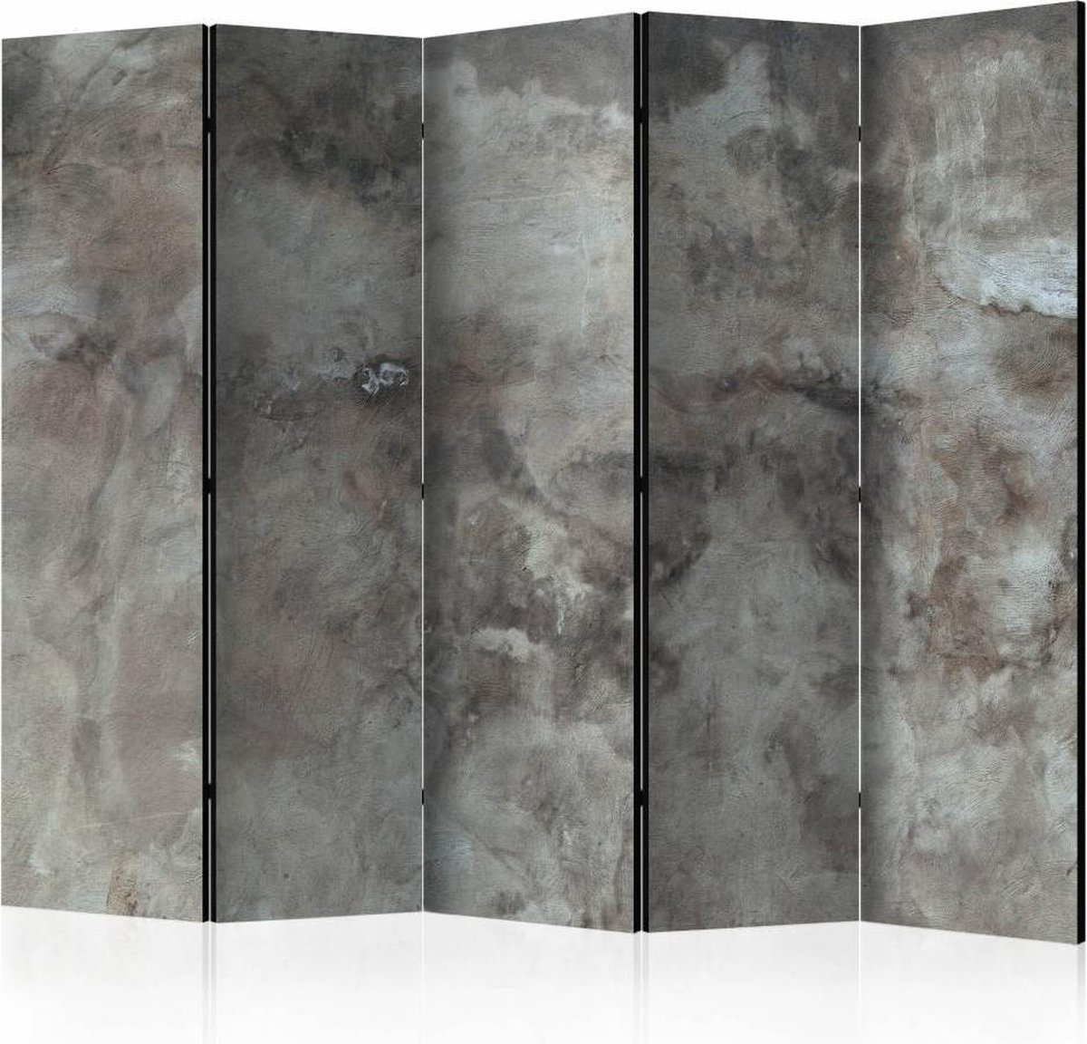 Vouwscherm / Kamerscherm - Donkere Wolken 225x172cm , gemonteerd geleverd, dubbelzijdig geprint