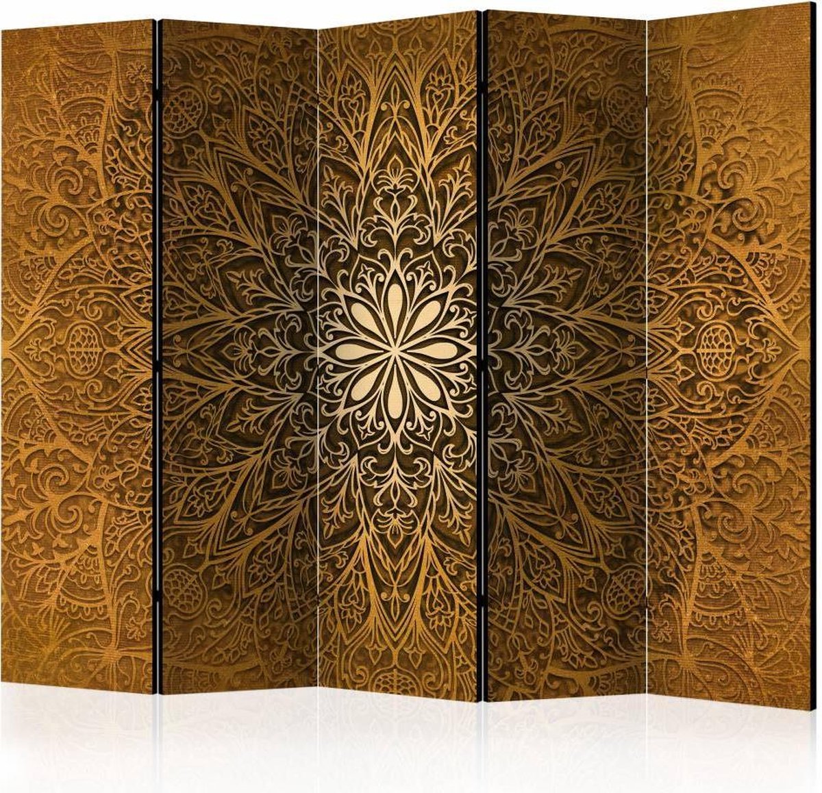 Vouwscherm / Kamerscherm - Heilige cirkel II 225x172cm , gemonteerd geleverd, dubbelzijdig geprint