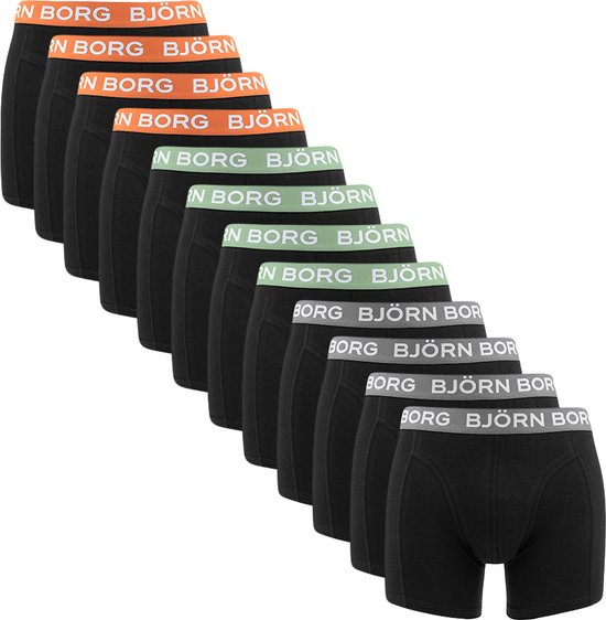 Björn Borg Cotton Stretch boxers - heren boxers normale lengte (12-pack) -  multicolor... | bol.com