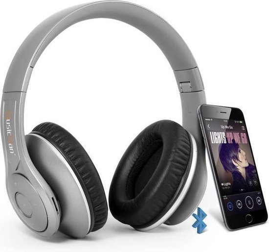 MusicMan Draadloze Opvouwbare Koptelefoon met Bluetooth Geïntegreerde MP3speler en...
