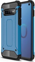 Samsung Galaxy S10 Hoesje Shock Proof Hybride Back Cover Blauw