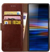 Rosso Element Sony Xperia 10 Plus Hoesje Book Cover Bruin