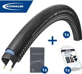 Pneu de vélo - Schwalbe - Pneu et chambre à air - Durano Plus & SV20E - 28 pouces x 0,90 - 1,10 - 60 mm - Avec kit de réparation