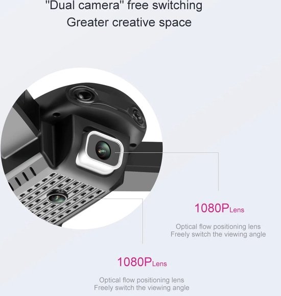 LUXWALLET SG Starter - 30Km/h - HD Camera - 1.3 Megapixel 960P - Geen vliegbewijs - FPV - Drone - Quadcopter - Beginner Drone - RC + 2x Accu