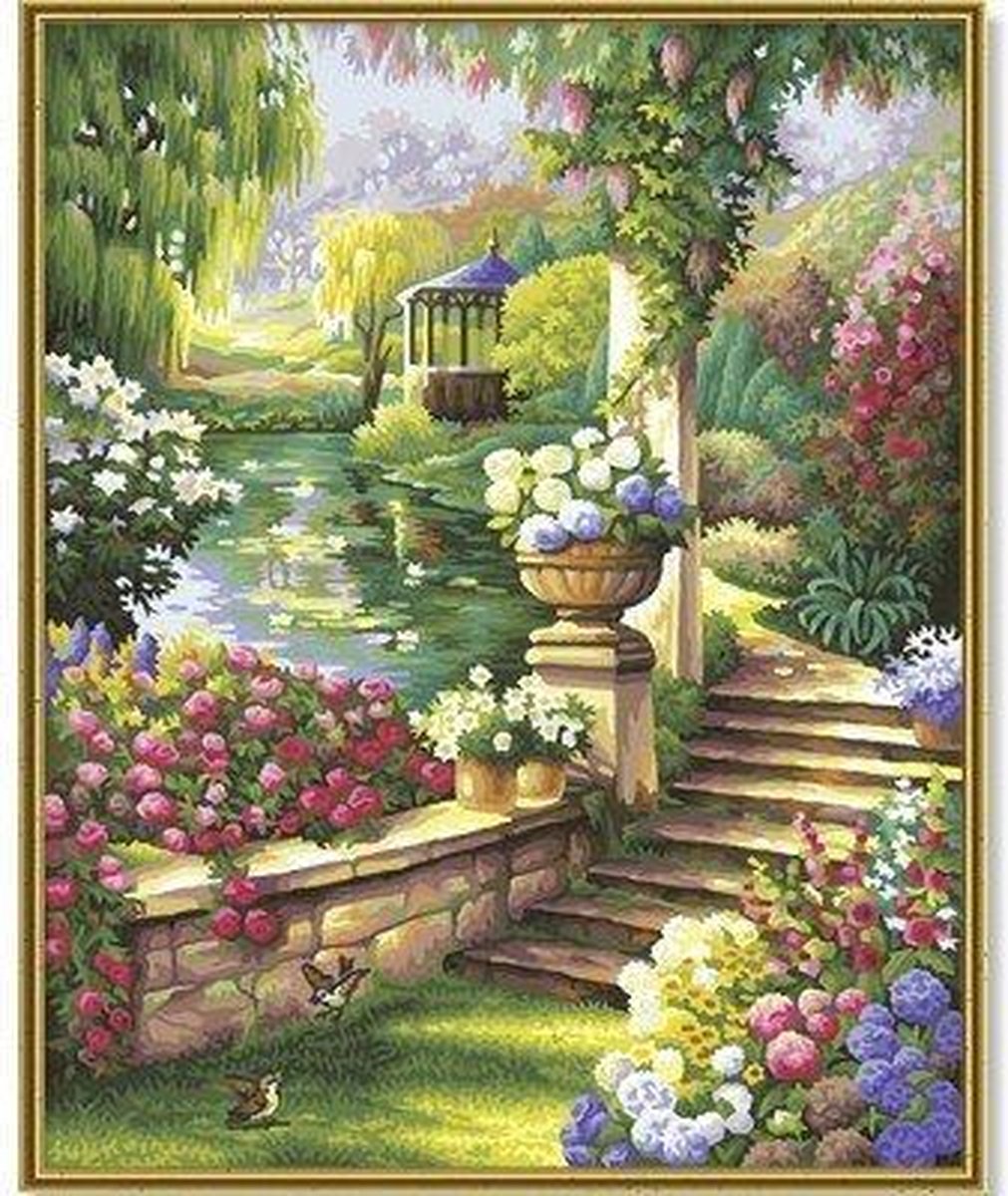 Schilderen op Nummer - Tuinparadijs