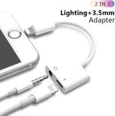 DrPhone Sound Serie - Lightning Male/Female + Aux Splitter – Muziek via Aux & Opladen Tegelijk – Koptelefoonaansluiting 3.5mm – Compatible met iPhone X / 8, 8plus, 7 & 7plus , iPho
