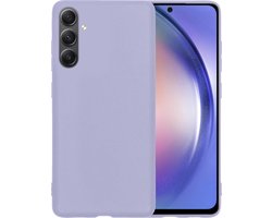 Hoesje - Geschikt voor Samsung Galaxy A54 - Sterk & Shockproof - Siliconen Case - Hoes Cover - Telefoonhoes - Lila