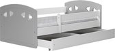 Kocot Kids - Bed Julia grijs met lade zonder matras 140/80 - Kinderbed - Grijs