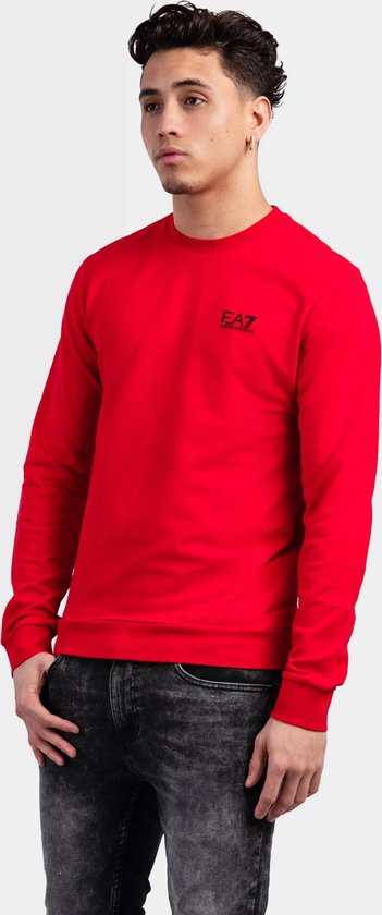 EA7 Emporio Armani Basic Logo Sweater Senior Racing Red