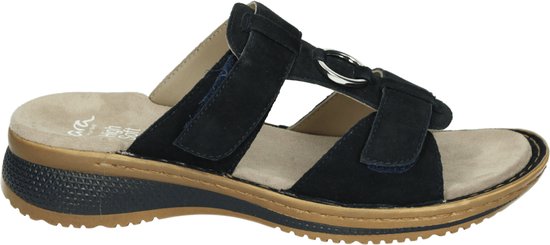 Ara 1229021 - Dames slippers - Kleur: Blauw - Maat: 38