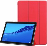 Huawei MediaPad M5 Lite 10.1 Tri-fold Book Case - Rood
