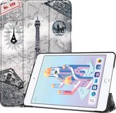 Case2go - Tablet Hoes geschikt voor de Apple iPad Mini (2019) - Tri-Fold Book Case - Eiffeltoren