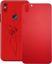Glas batterij achterkant voor iPhone X (rood)