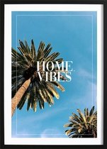 Home Vibes (50x70cm) - Wallified - Tekst - Zwart Wit - Poster - Wall-Art - Woondecoratie - Kunst - Posters