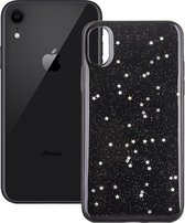 Epoxy Sky Pattern Soft Case voor iPhone XR 6.1 inch (Black Sequin)