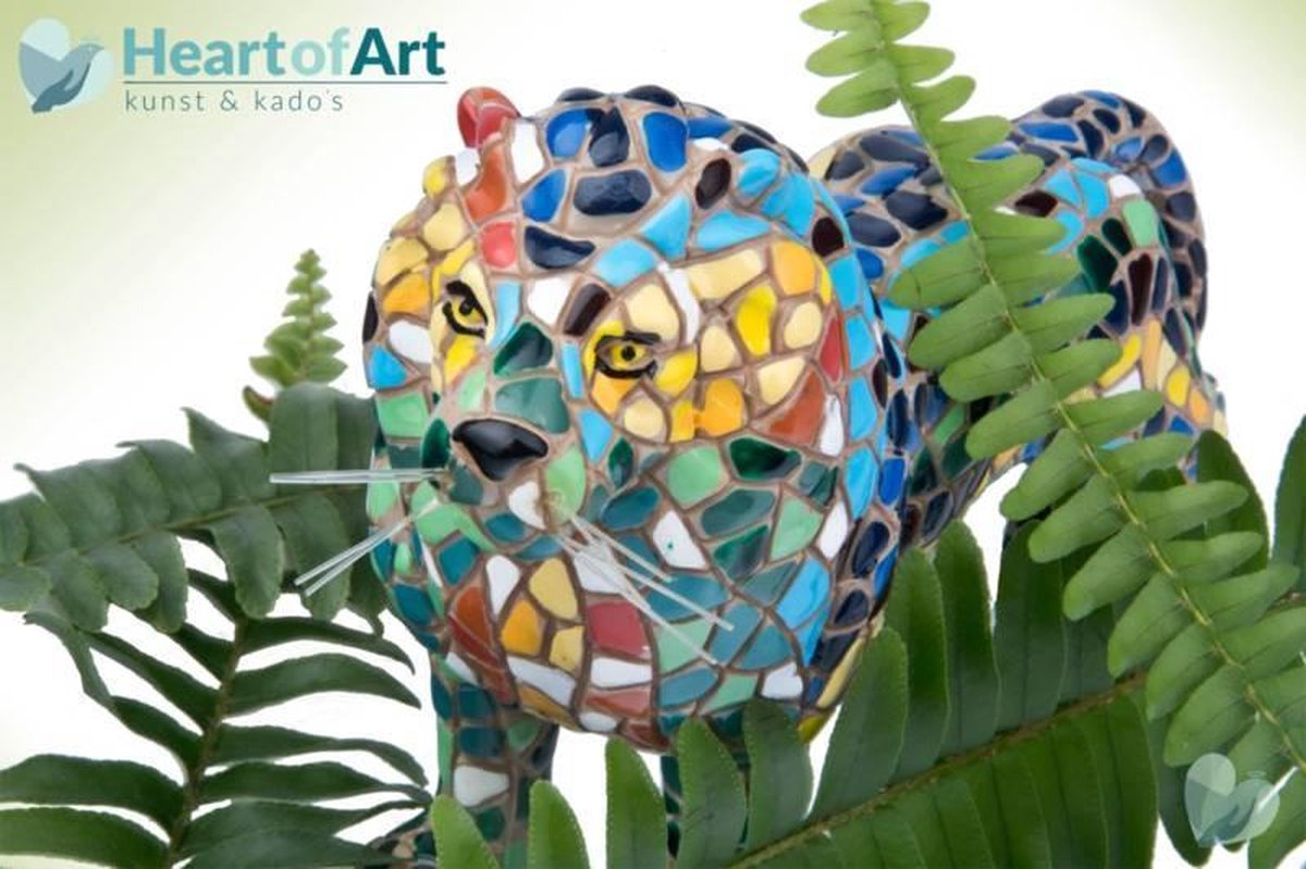 Leeuw multicolor - Barcino mozaiek Gaudi style