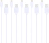 5 STKS HAWEEL 1 m hoge snelheid 8 pins naar USB Sync en oplaadkabel Kit, voor iPhone XR / iPhone XS MAX / iPhone X & XS / iPhone 8 & 8 Plus / iPhone 7 & 7 Plus / iPhone 6 & 6s & 6 Plus & 6s P