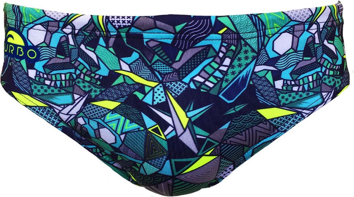 Turbo Skull Geo Zwemslip Blauw L Man