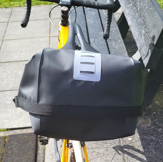 Zadeltas Racefiets/Mountainbike stadsfiets - 14Liter - Zwart Grote Fietstas zadel - Zwart - Waterdicht van Merkloos — afbeelding 5