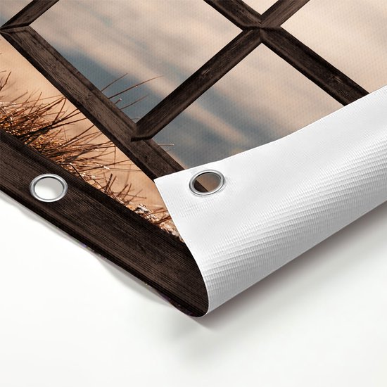 Gards Garden Poster Vue Scottish Highlander dans les collines d'Écosse - 60x40 cm - Toile de jardin - Décoration de jardin - Décoration murale extérieure - Peinture de jardin