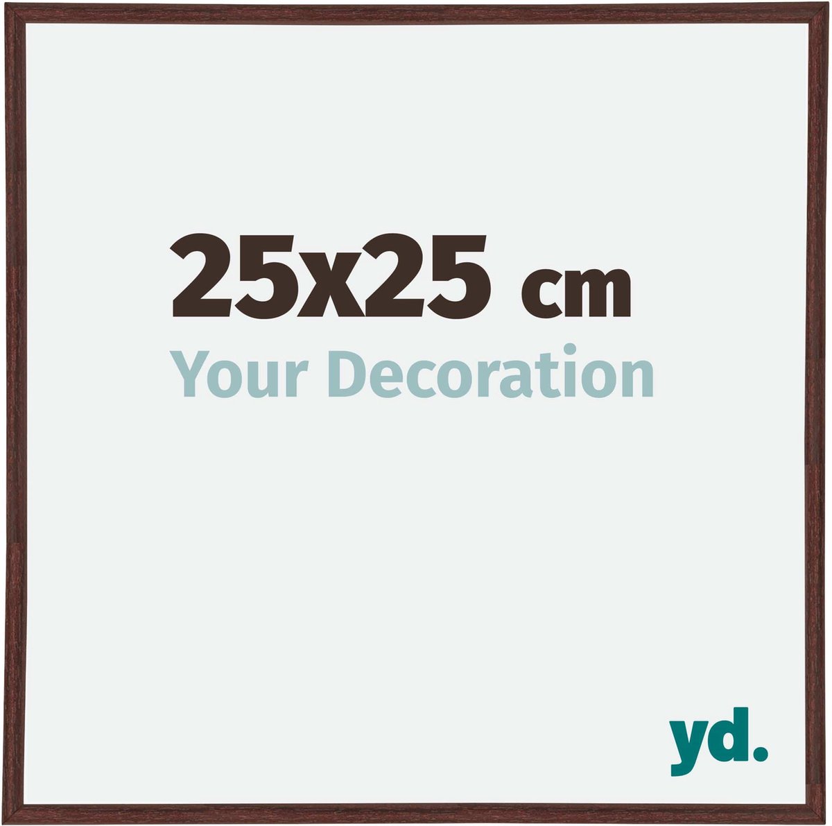 yd. Your Decoration - Fotolijst 25x25 cm - Kunststof - Bruin - Annecy