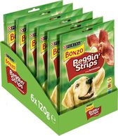 Bonzo Beggin' Strips - Hondensnacks - Bacon - 6 x 120 g
