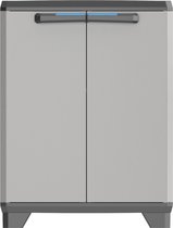 Keter Linear Opbergkast laag - 1 plank- 39x68x90cm - Zwart/Grijs