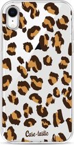 Casetastic Apple iPhone XR Hoesje - Softcover Hoesje met Design - Leopard Print Print