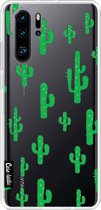 Casetastic Huawei P30 Pro Hoesje - Softcover Hoesje met Design - American Cactus Green Print