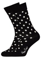 Happy Socks - Dots - Zwart/Wit - Unisex - Maat 41-46