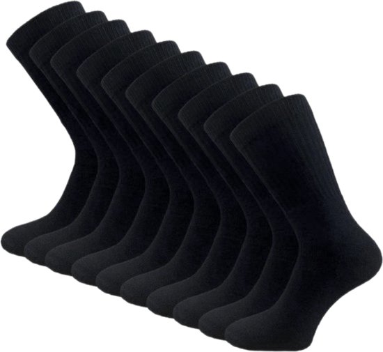 Chaussettes de sport ANApollo noir 10pr*