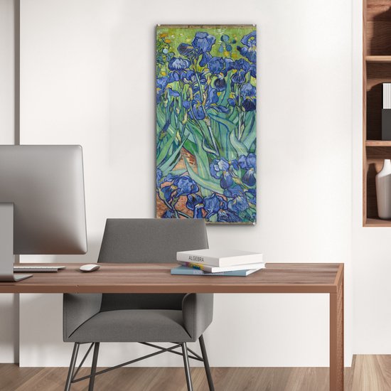 Peinture sur Verre - Iris - Vincent van Gogh - 40x80 cm - Peintures sur Verre Peintures - Photo sur Glas