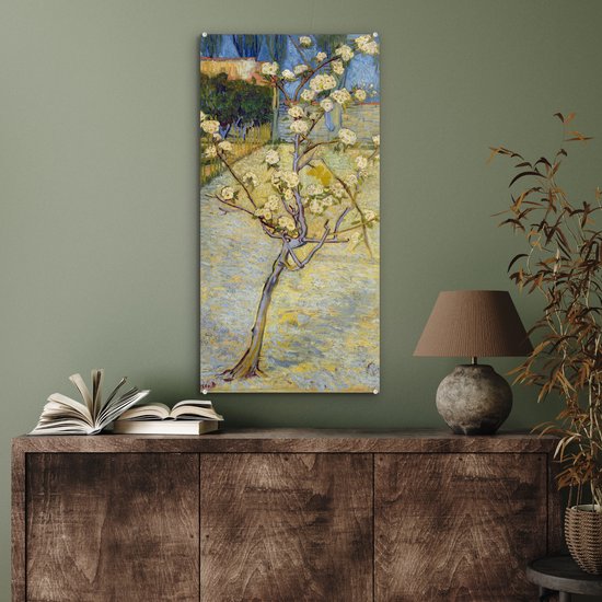 Peinture sur verre - Poirier en fleur - Vincent van Gogh - 40x80 cm - Peintures sur Verre Peintures - Photo sur Glas