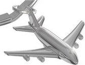Metalmorphose sleutelhanger vliegtuig